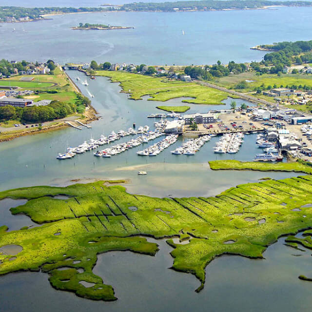 La marina de Cape Ann, dans le Massachusetts