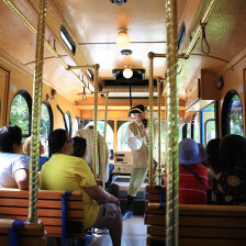 Bus d’époque à Lexington, Massachusetts